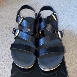 Black Gladiator Sandals